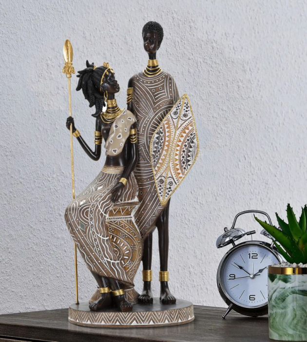 Figurina, Familie tribala Masai cm 16,5x11,5x38 [5]