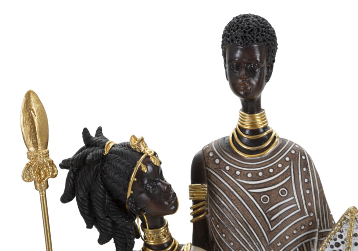 Figurina, Familie tribala Masai cm 16,5x11,5x38 [3]