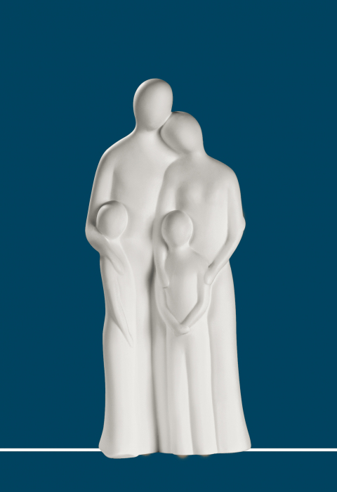 Figurina Family Harmony, ceramica, crem, 45 cm [2]