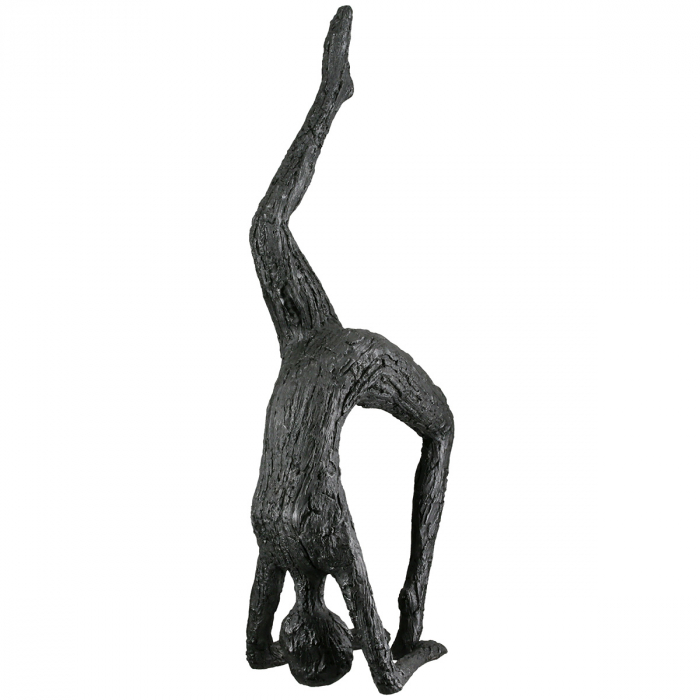 Figurină, Femeie, Motiv yoga, Rășină sintetică, negru, PU 3, Asortat de 3 ori, L. 11 cm, L. 17 cm, H 39 cm [3]