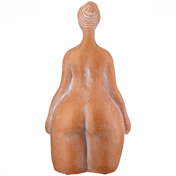 Figurină, Femeie, Rășină sintetică, portocaliu, PU 2, L. 10 cm, l. 18 cm, H 34 cm [4]
