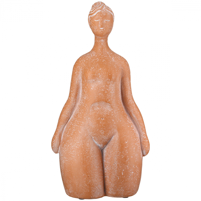 Figurină, Femeie, Rășină sintetică, portocaliu, PU 2, L. 10 cm, l. 18 cm, H 34 cm [2]