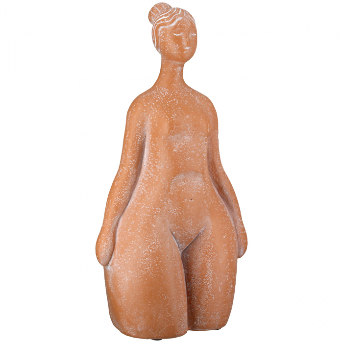 Figurină, Femeie, Rășină sintetică, portocaliu, PU 2, L. 10 cm, l. 18 cm, H 34 cm [3]