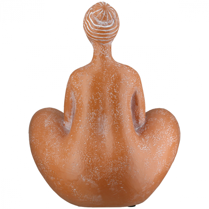 Figurină, Femeie, Rășină sintetică, portocaliu, PU 2, L. 14 cm, L. 19 cm, H 26 cm [4]