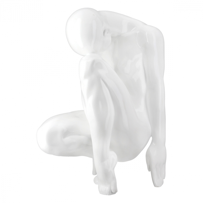 Figurină, Femeie, Signora, Polirășină, alb, PU 1, L. 21 cm, L. 31 cm, H. 41 cm [2]