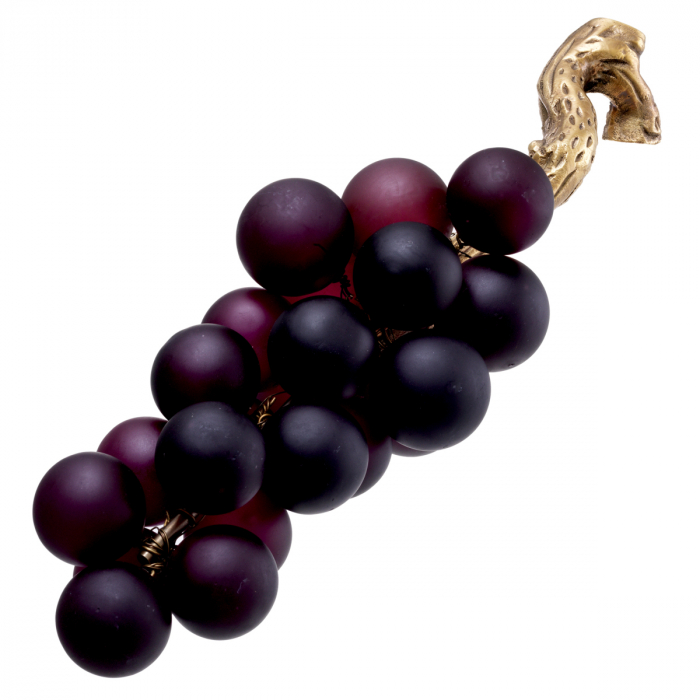 Figurină French Grapes violet, finisaj din alamă cu aspect vintage  [4]