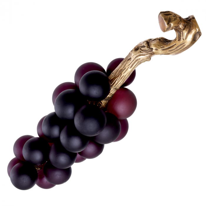Figurină French Grapes violet, finisaj din alamă cu aspect vintage  [3]