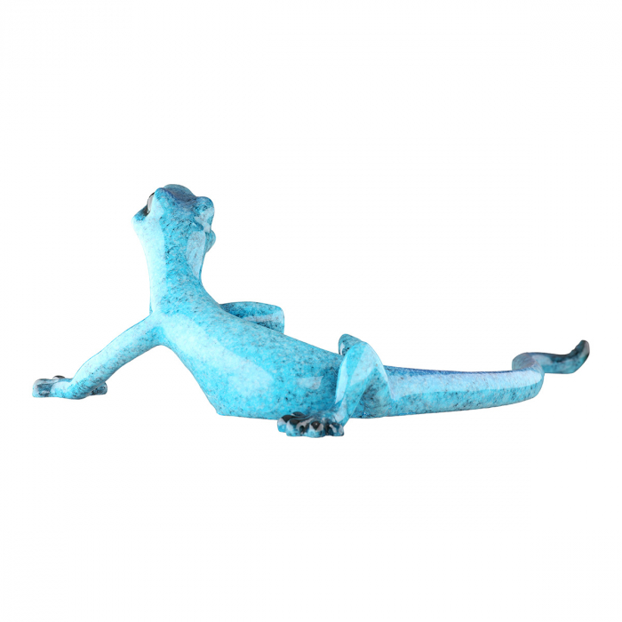 Figurină, Gecko, Eddie, Polyresin, albastru, PU 4, 2 buc. asortate, L. 25 cm, H. 8 cm [4]