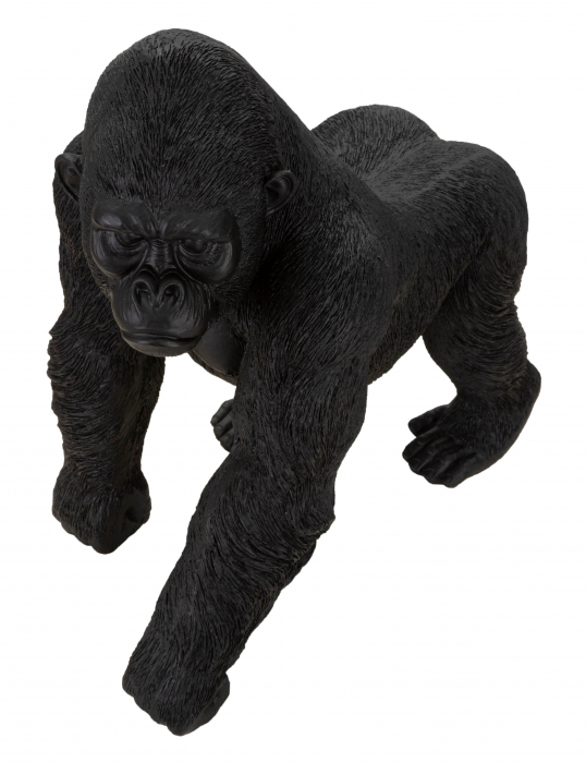 Figurina Gorilla, Rasina, Negru, 37.5x35x21.5 cm [7]