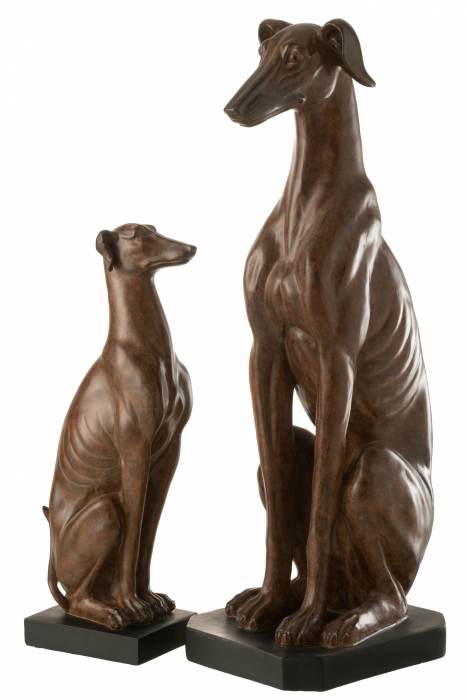 Figurina Greyhound Sitting, Rasina, Maro, 36.5x25x79.5 cm [2]
