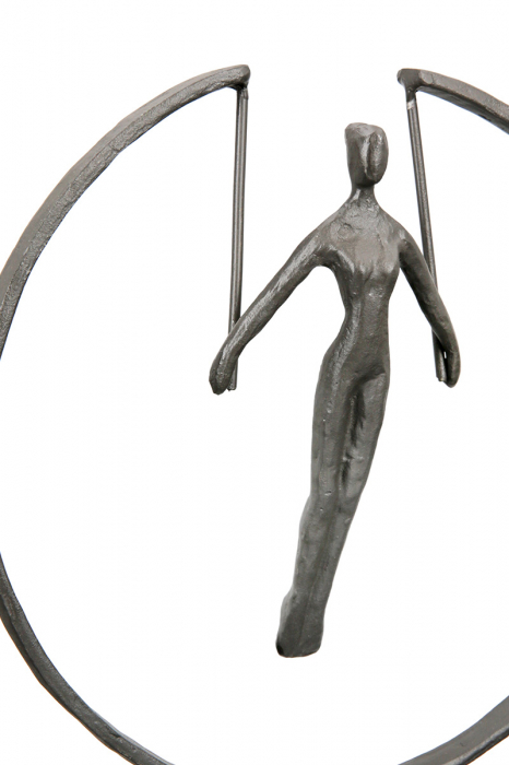 Figurina Gymnast, Fier, Gri, 6x20x21 cm [2]