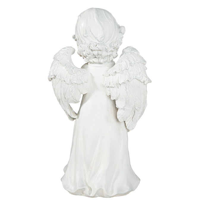 Figurina, ingeri, „Malaika”, Poly, alb, PU 2, L. 11 cm, l. 18 cm, H 32 cm [2]