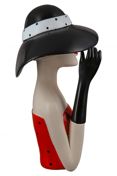 Figurina Lady Black Hat, Rasina, Multicolor, 19.5x30x15 cm [4]