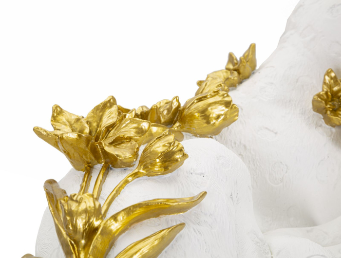 Figurina Leopard alb/auriu 53x21,5x24 cm [2]