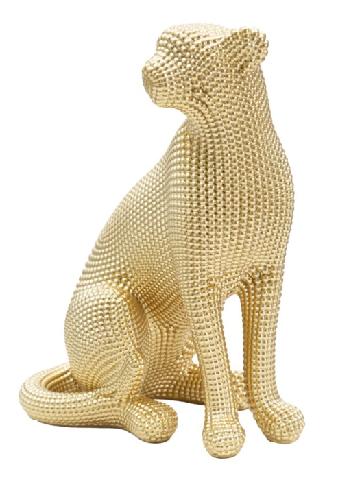 Figurina Leopard auriu cm 23x15,5x29 [3]