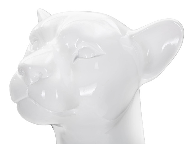 Figurina Leopard, Rasina, Alb, 74x27x38 cm [4]