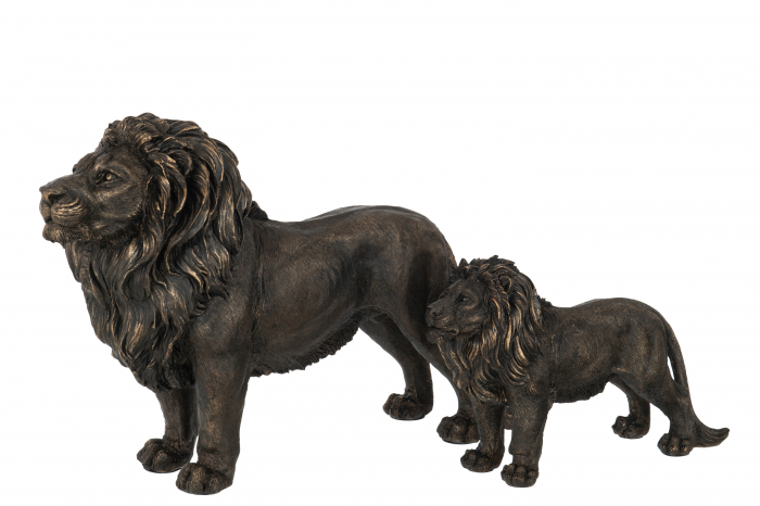 Figurina Lion, Rasina, Bronz, 50x14x34 cm [2]