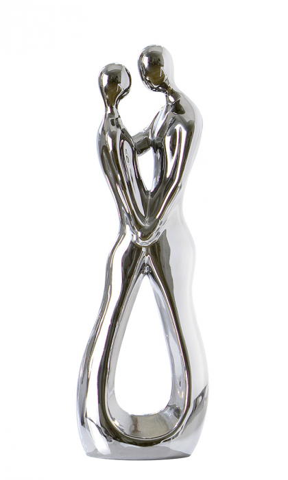 Figurina Look of Love, ceramica, argintiu, 30 cm [2]