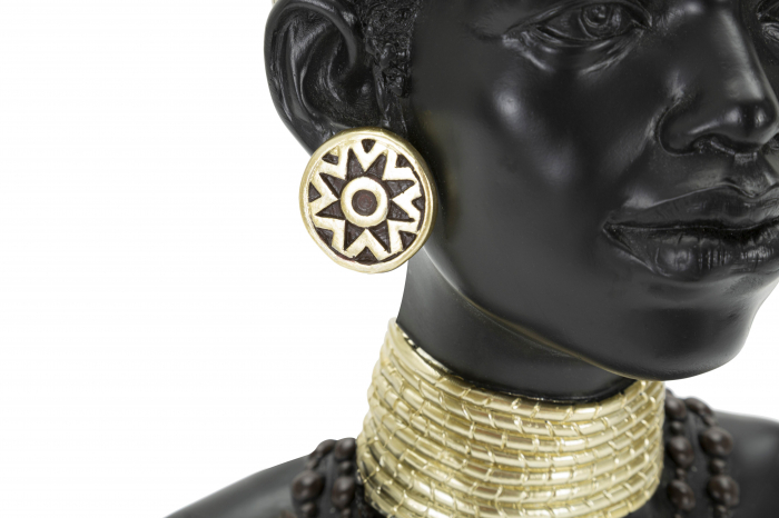 Figurina Massai Woman Tribe, Rasina, Multicolor, 38.5x23x19 cm [4]