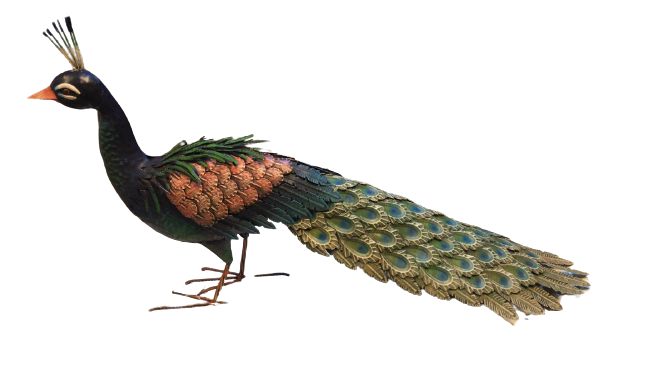 Figurina metal Peacock, 51x26x93 cm [2]