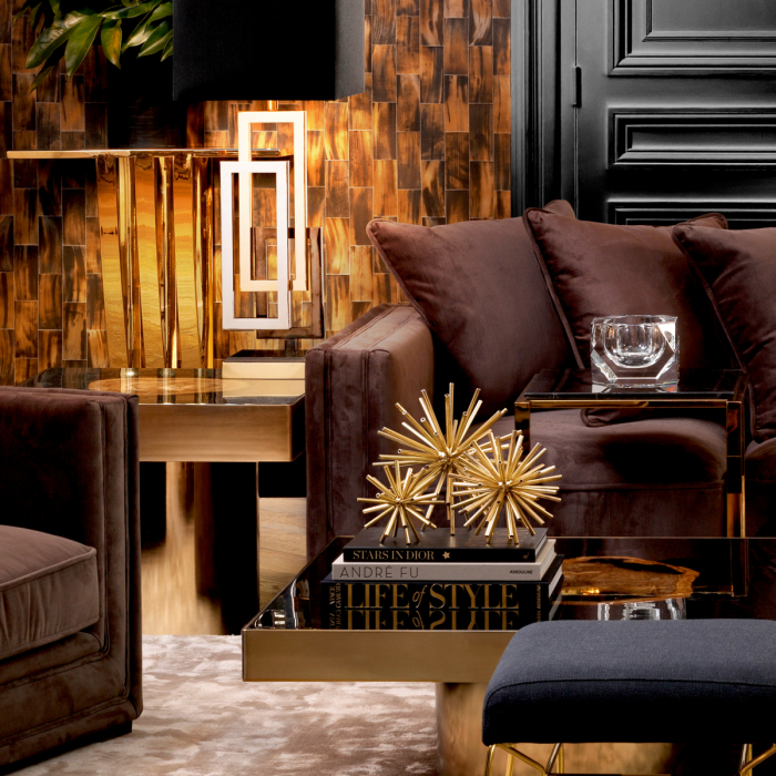 Figurină Meteor set de 3 alama lustruita [7]