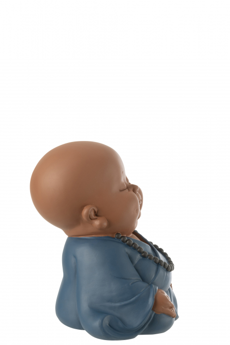 Figurina Monk, Zen Resin, Blue, S, L 20| W 16.5| H 19.5 cm [2]