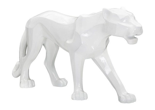 Figurina Panther, Rasina, Alb, 32.5x70x18 cm [3]