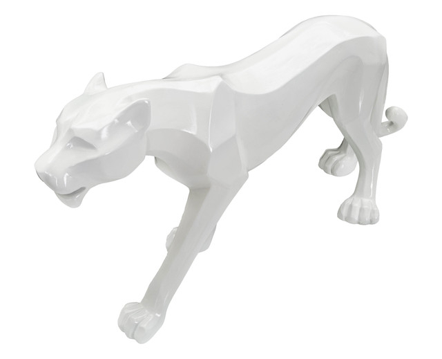 Figurina Panther, Rasina, Alb, 32.5x70x18 cm [6]