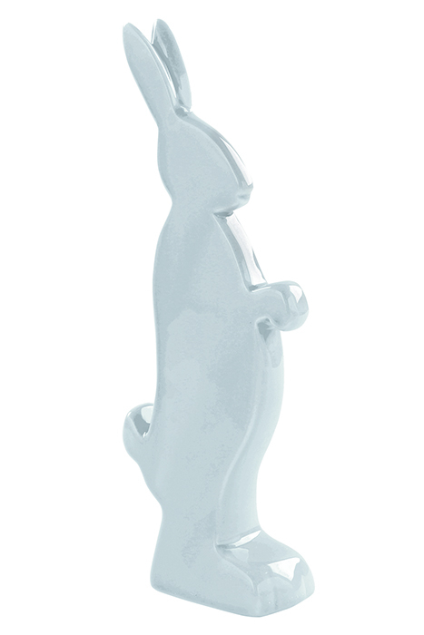 Figurina iepure PASKO, Ceramica, albastru, 28x4x11 cm [2]