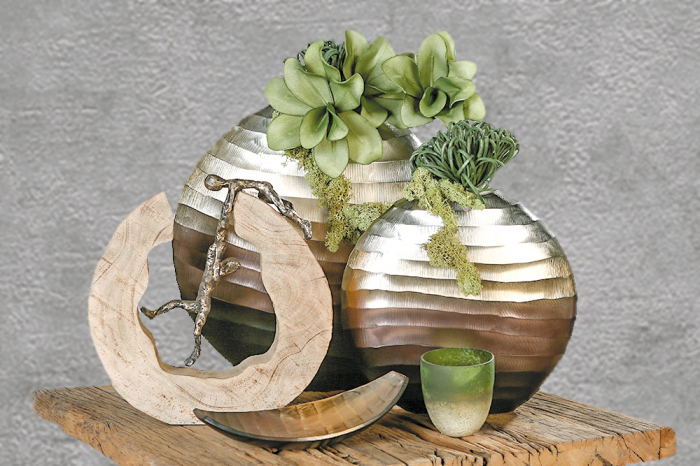 Figurina TEAMWORK, lemn/aluminiu, 30X29X6 cm [2]