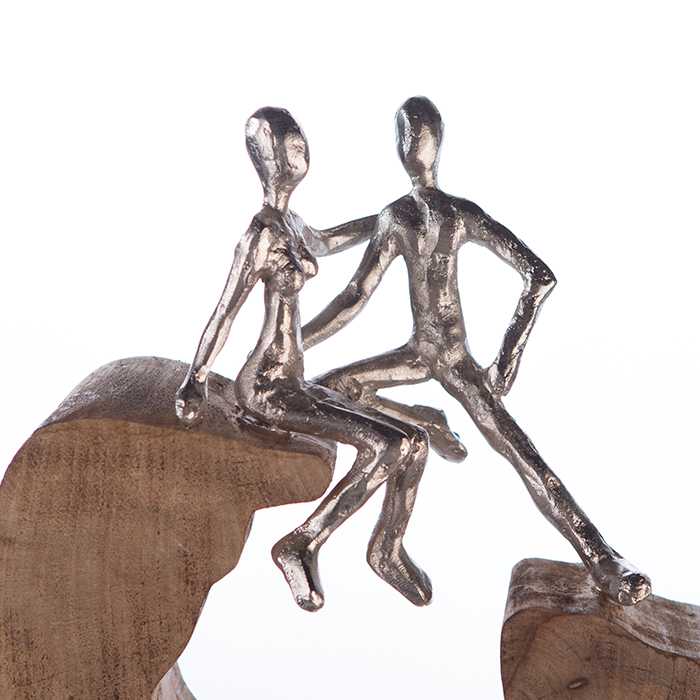Figurina SECURED, lemn/aluminiu, 27X25X9 cm [2]