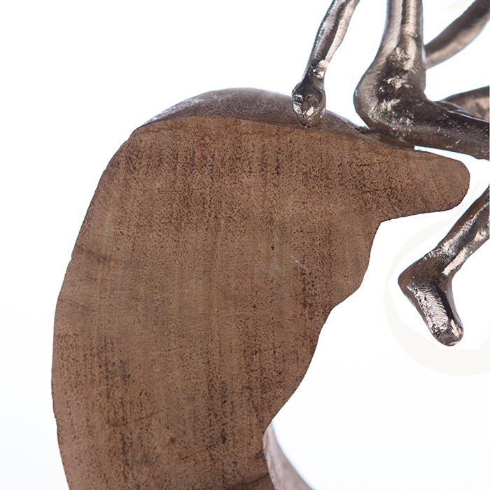 Figurina SECURED, lemn/aluminiu, 27X25X9 cm [3]