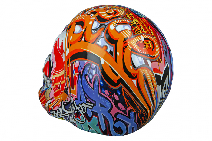 Figurina Skull Pop Art, Rasina, Multicolor, 19x15x11 cm [3]