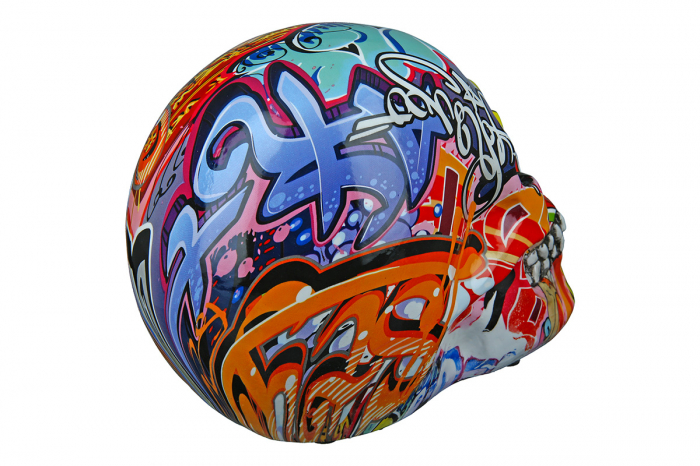 Figurina Skull Pop Art, Rasina, Multicolor, 19x15x11 cm [4]