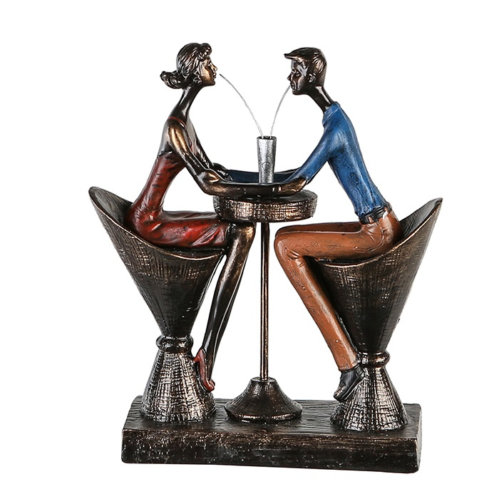 Figurina TABLE FOR TWO, rasina, 25x21x8 cm [2]