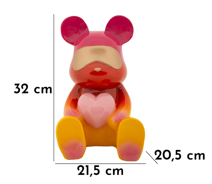 Figurina, Ursulet de plus curcubeu 21,5x20,5x32 cm [8]