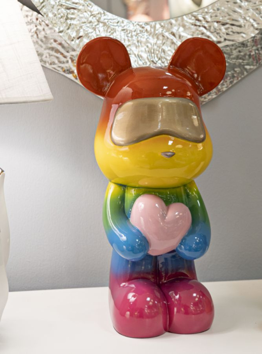 Figurina, Ursulet de plus curcubeu 22,5x17,5x42,5 cm [7]