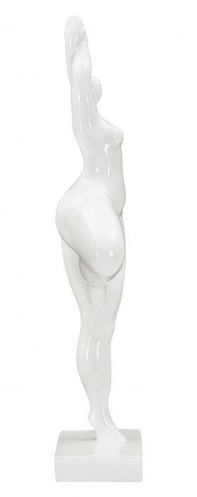 Figurina Woman Yoga, Rasina, Alb, 45.8x16x9 cm [3]