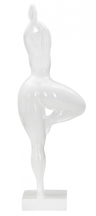 Figurina Woman Yoga, Rasina, Alb, 45.8x16x9 cm [5]