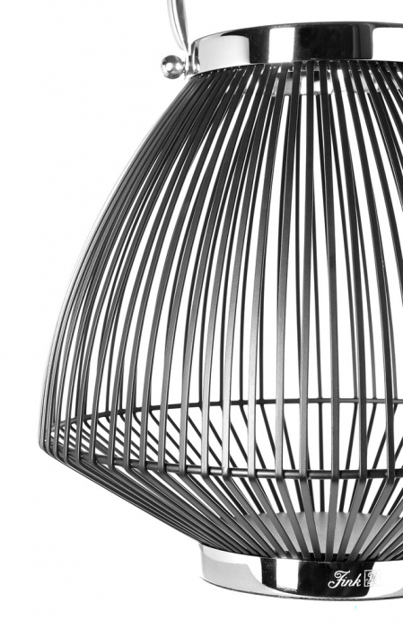 FLIX, Felinar, vopsit cu pulbere neagră, mâner nichel, h. 27 cm, d. 29 cm [3]