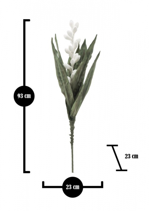 Floare de aloe alba cm ø 23x93 [4]