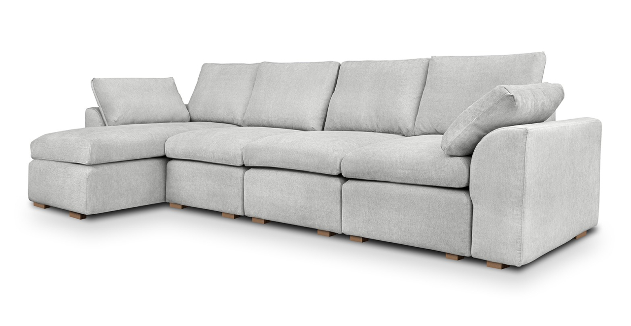 Fluffy canapea fixa de 4 locuri L modulara [2]