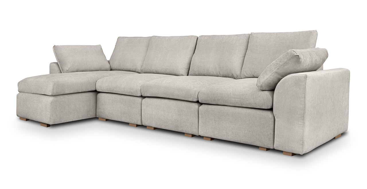 Fluffy canapea fixa de 4 locuri L modulara [2]