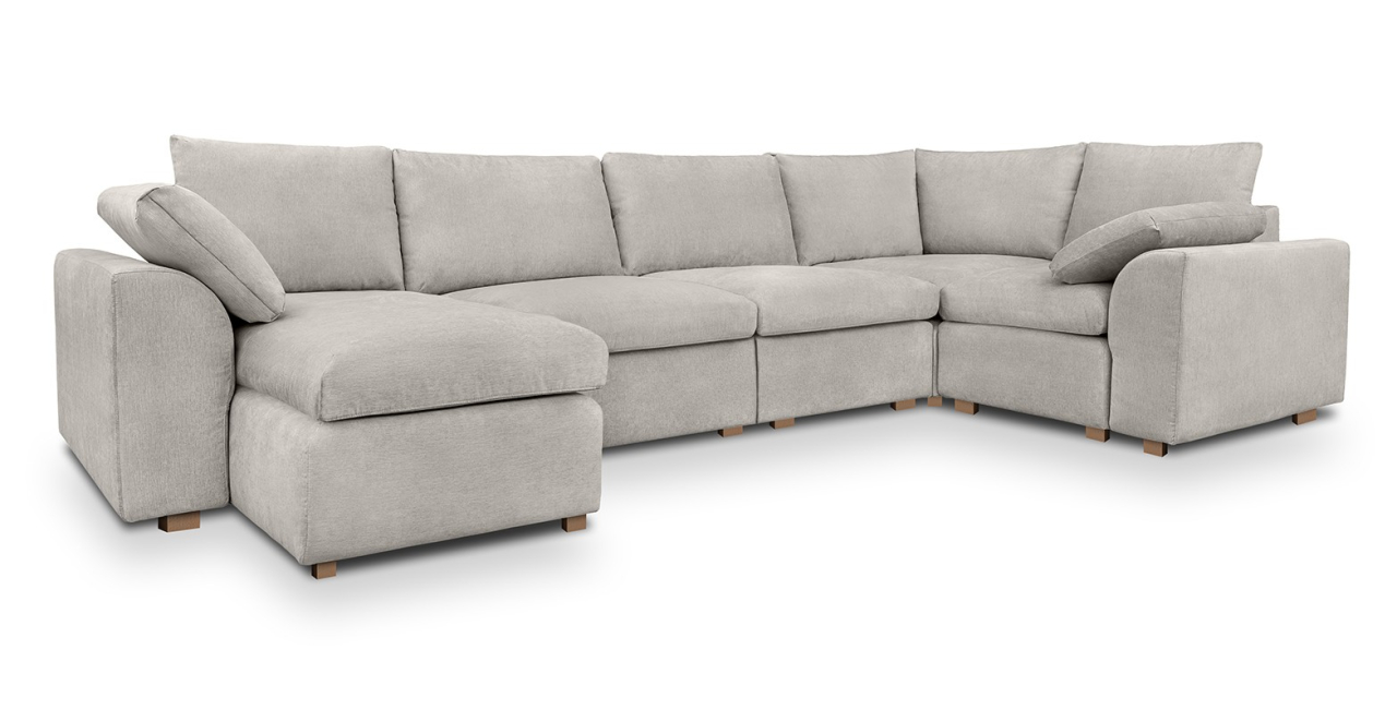 Fluffy canapea fixa U modulara [2]