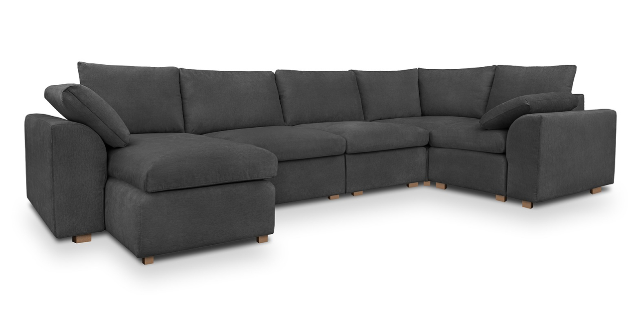 Fluffy canapea fixa U modulara [2]