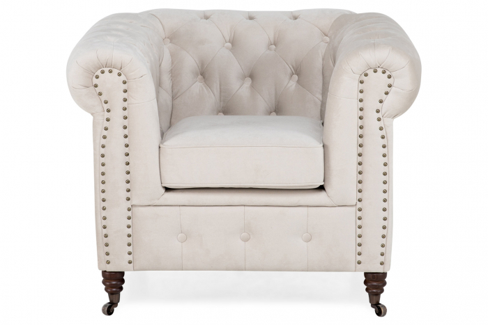 Fotoliu Chesterfield, Bej, 94x80x86 cm [2]