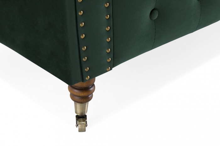Fotoliu Chesterfield, Verde, 94x80x86 cm [7]
