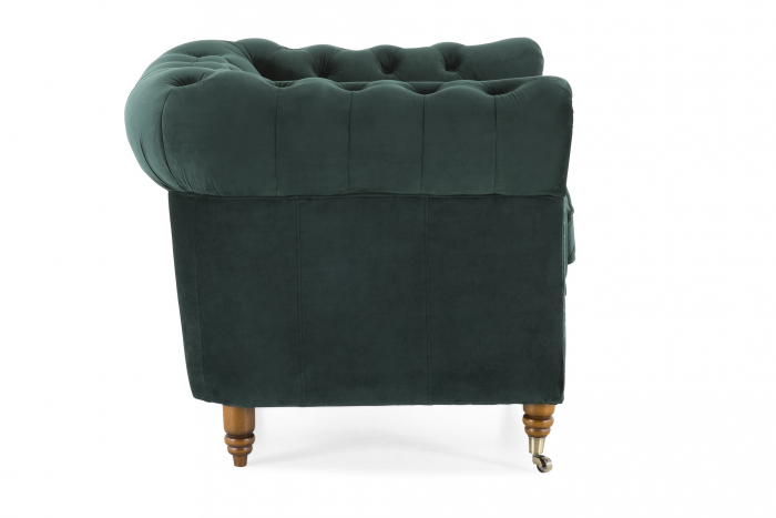 Fotoliu Chesterfield, Verde, 94x80x86 cm [3]