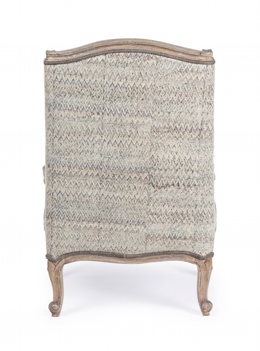 Fotoliu Elodie, Lemn/Otel/Poliester, Bej, 70x72x102 cm [5]