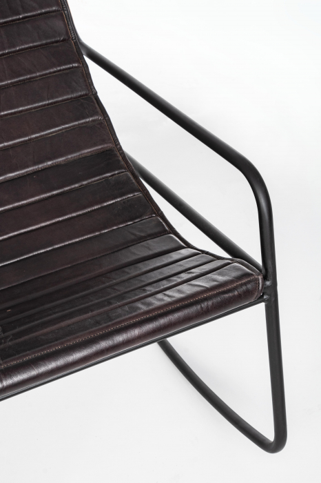 Fotoliu Calin, Otel/Poliester, Negru, 59x77x77 cm [6]